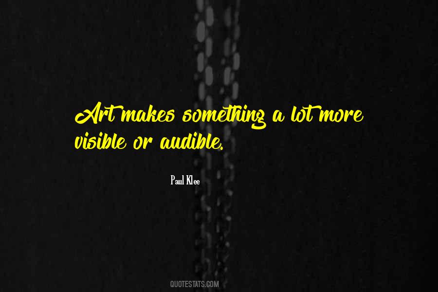 Paul Klee Quotes #1239682