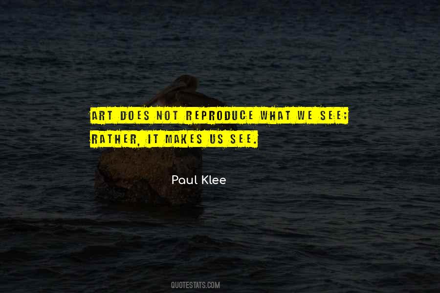 Paul Klee Quotes #327736