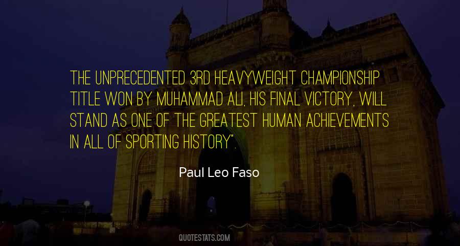 Paul Leo Faso Quotes #1873733