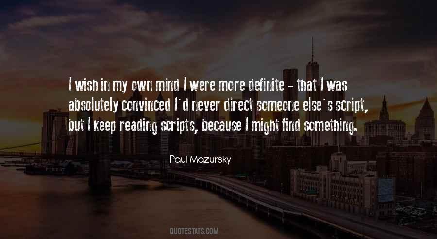 Paul Mazursky Quotes #26550