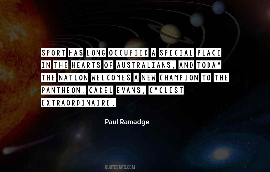 Paul Ramadge Quotes #1114516