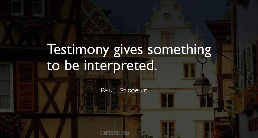 Paul Ricoeur Quotes #686582