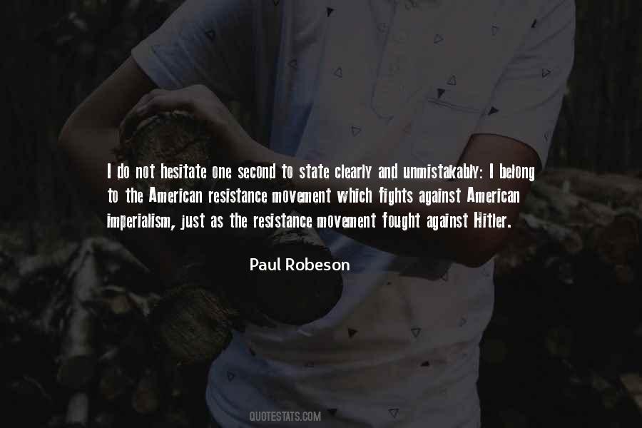 Paul Robeson Quotes #205387