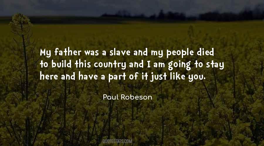 Paul Robeson Quotes #865213