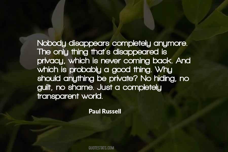 Paul Russell Quotes #146936