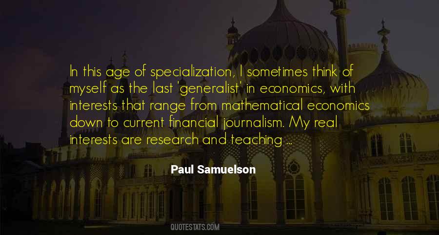 Paul Samuelson Quotes #483854