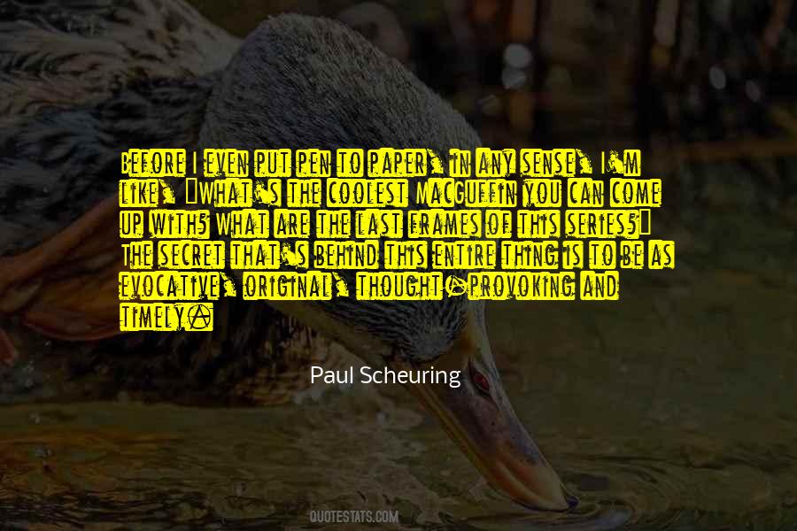 Paul Scheuring Quotes #229456