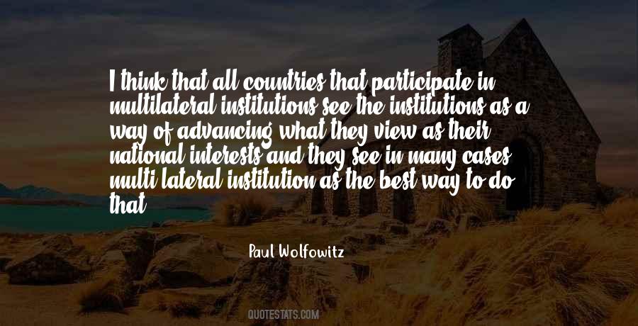 Paul Wolfowitz Quotes #78850