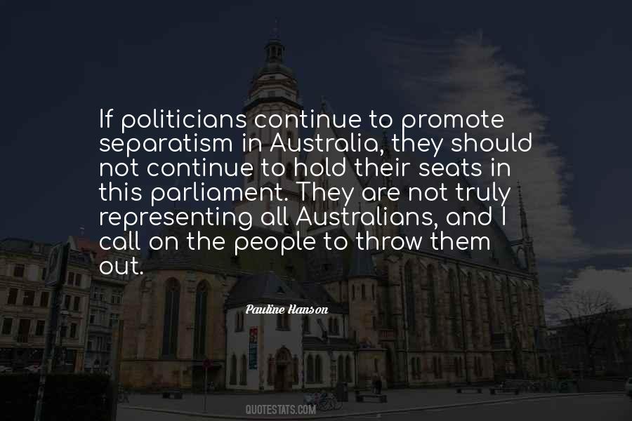 Pauline Hanson Quotes #475270