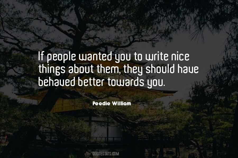 Peedie William Quotes #192793