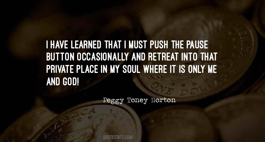 Peggy Toney Horton Quotes #1019387