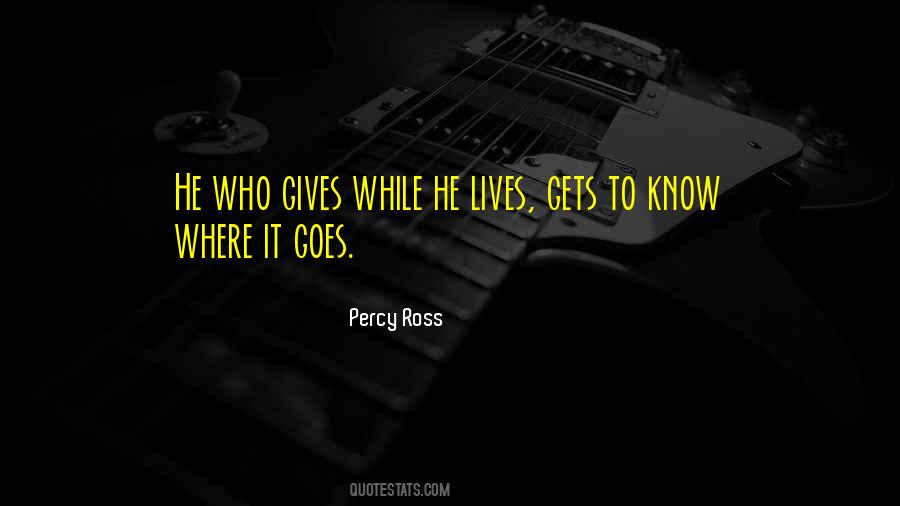 Percy Ross Quotes #1843474