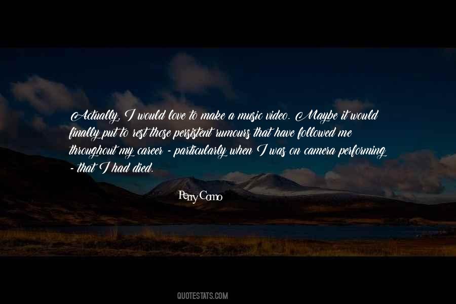 Perry Como Quotes #1459630