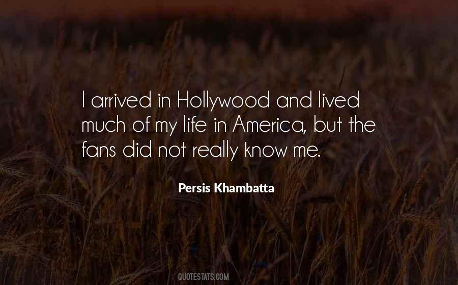 Persis Khambatta Quotes #1184097