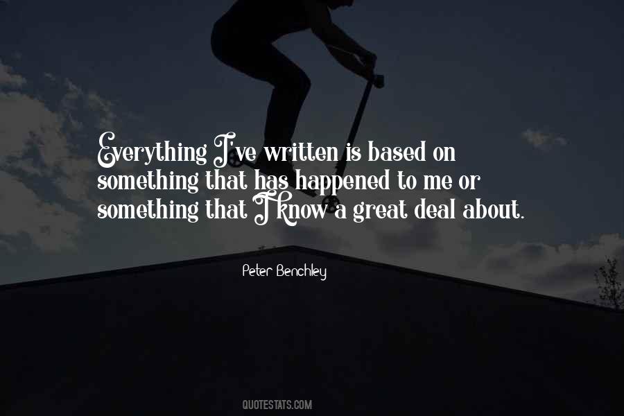 Peter Benchley Quotes #1506744