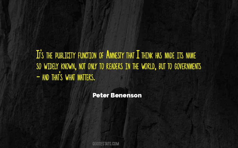 Peter Benenson Quotes #399772
