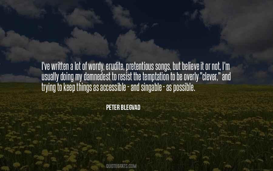 Peter Blegvad Quotes #333513
