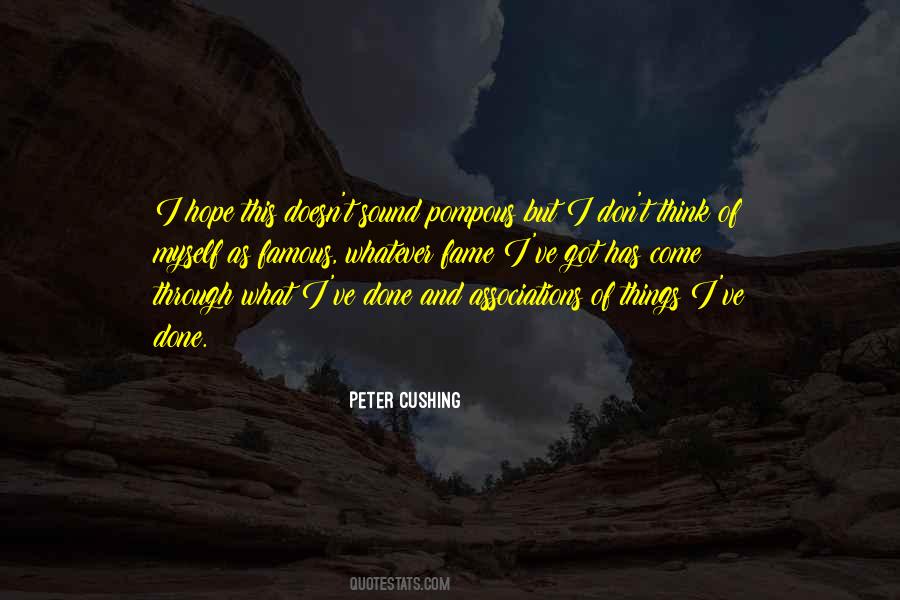 Peter Cushing Quotes #87395