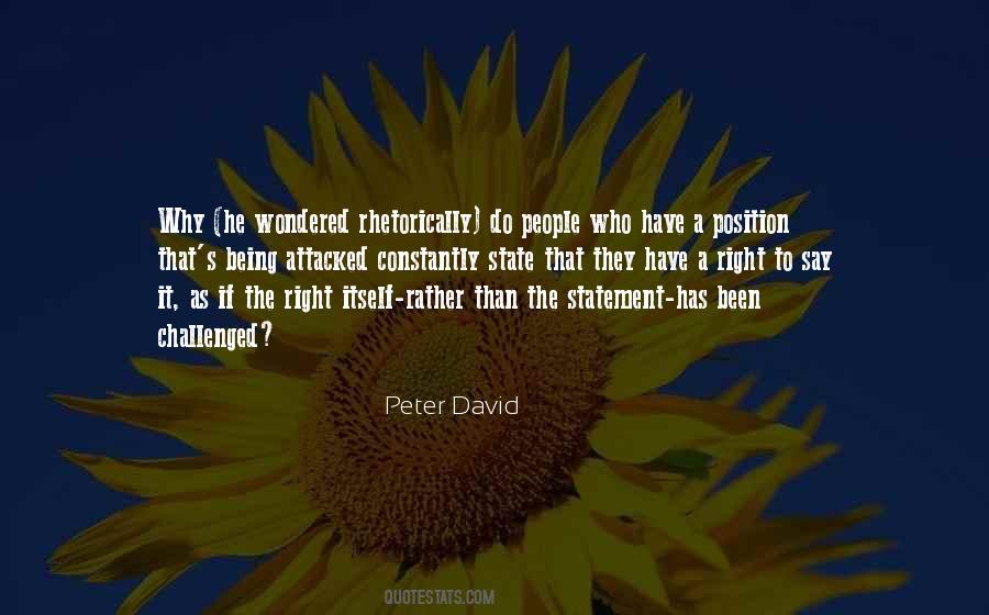 Peter David Quotes #274416