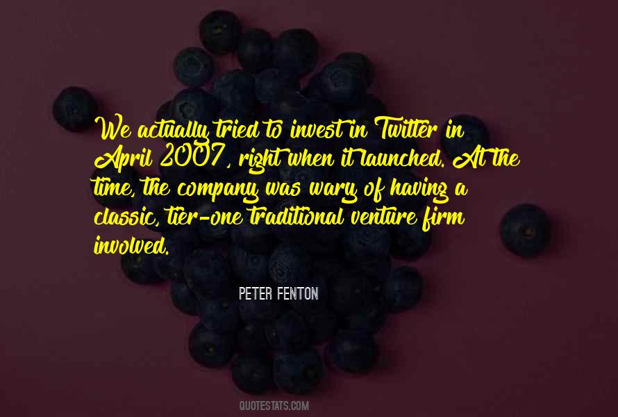 Peter Fenton Quotes #1501682