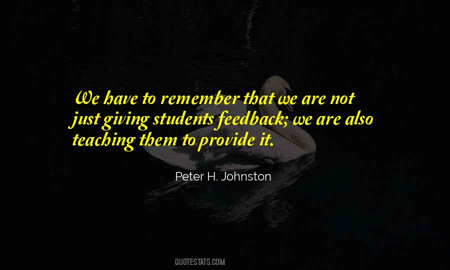 Peter H. Johnston Quotes #1104076