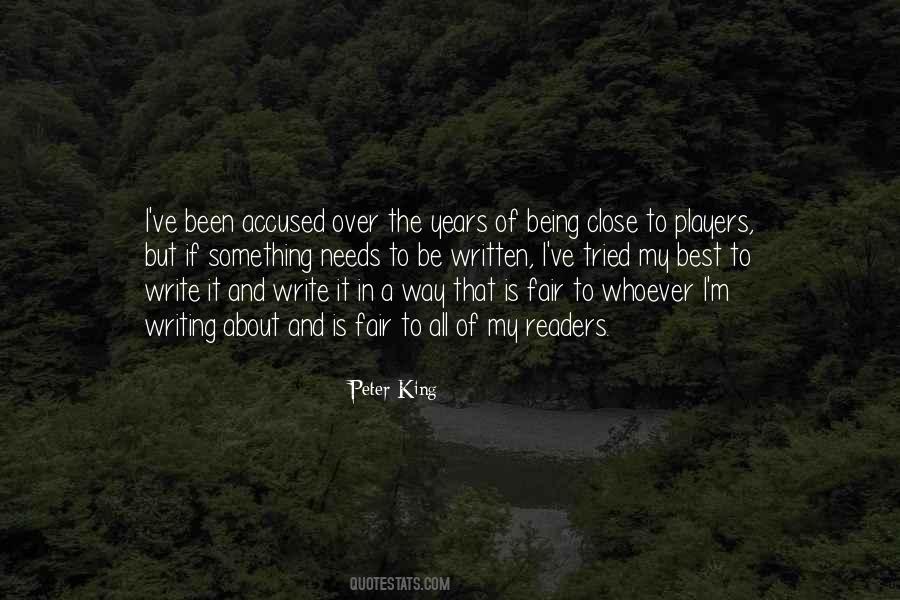 Peter King Quotes #629280