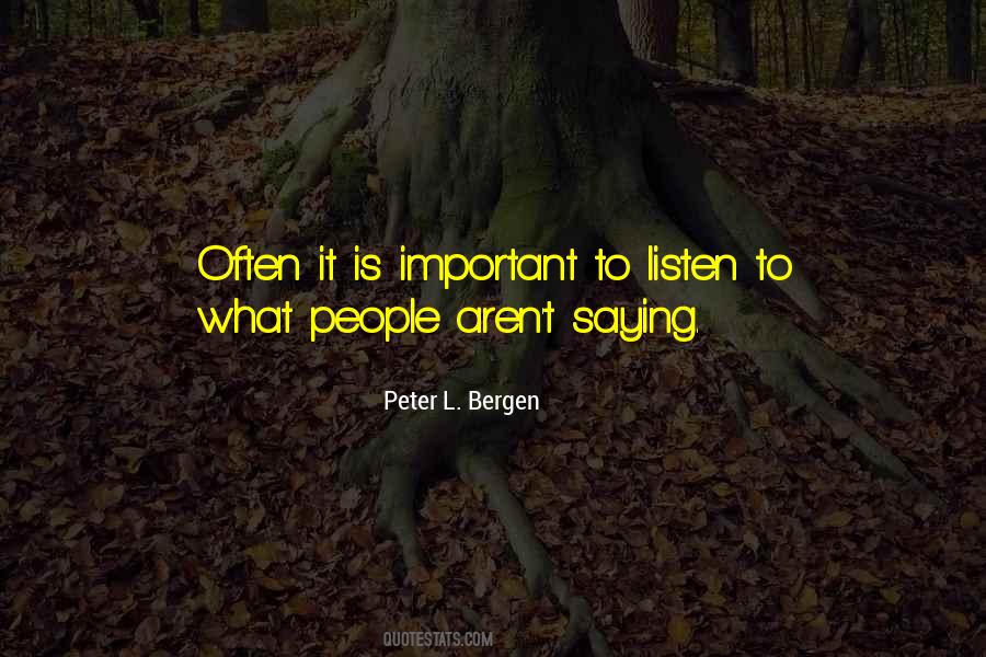 Peter L. Bergen Quotes #1680840