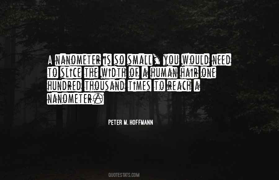 Peter M. Hoffmann Quotes #61229