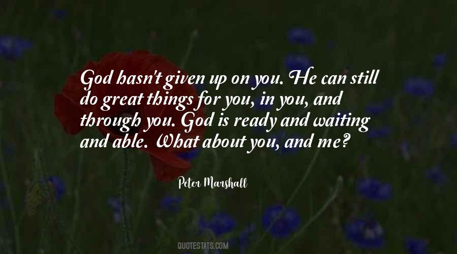 Peter Marshall Quotes #749389 Peter Marshall Quotes #749389