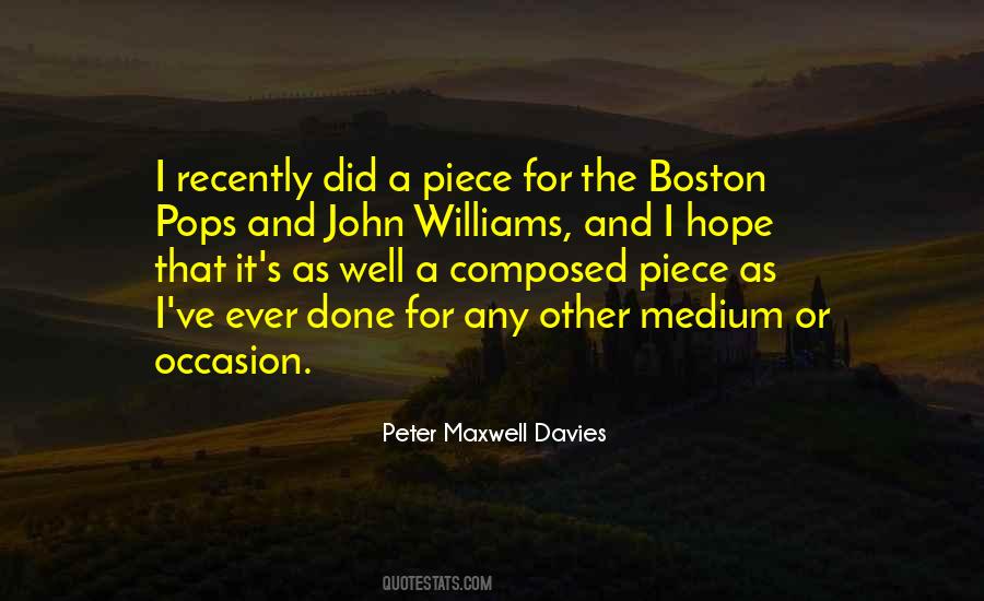 Peter Maxwell Davies Quotes #863424