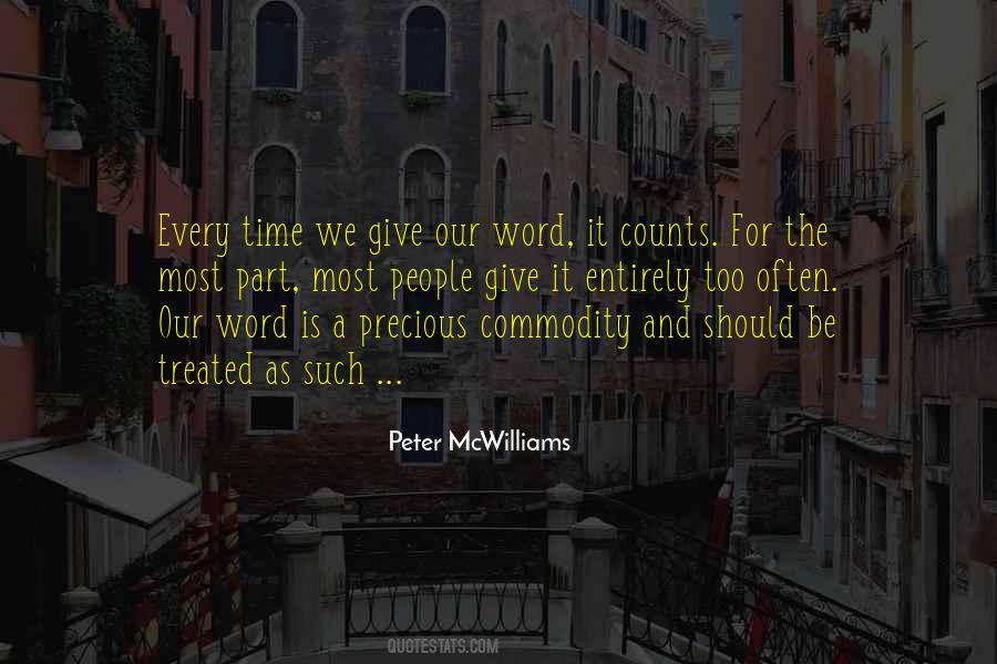 Peter McWilliams Quotes #1529631