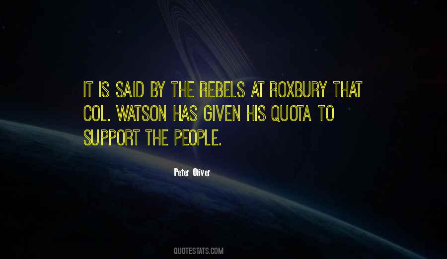Peter Oliver Quotes #313763 Peter Oliver Quotes #313763