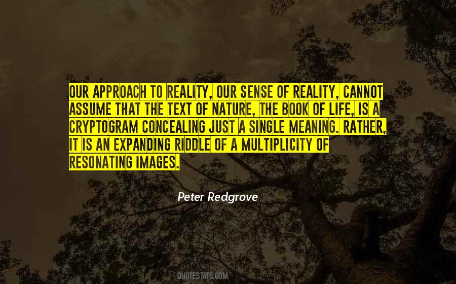 Peter Redgrove Quotes #294132