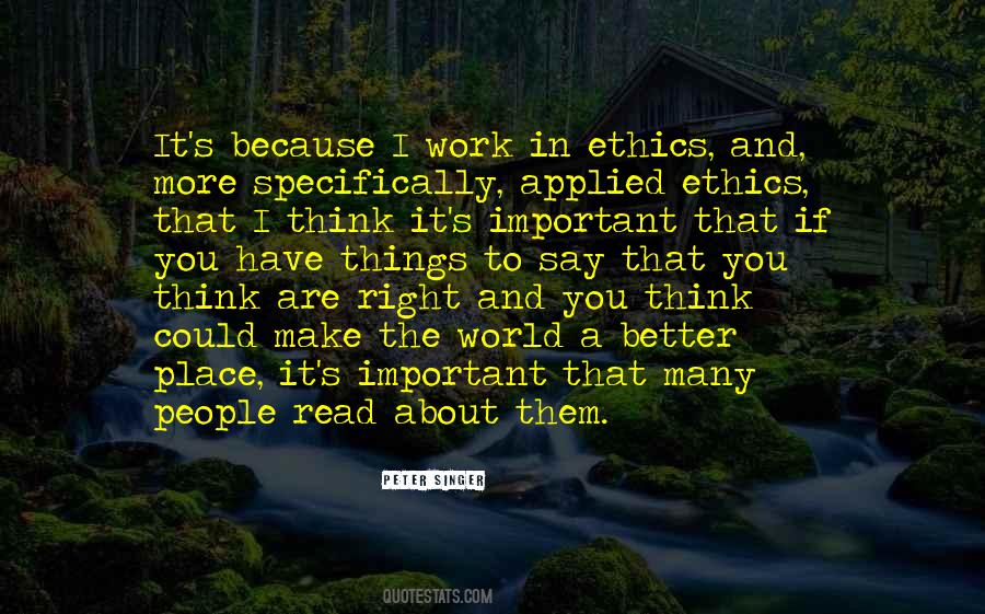 Peter Singer Quotes #779950