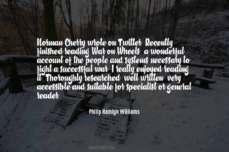 Philip Hamlyn Williams Quotes #304076