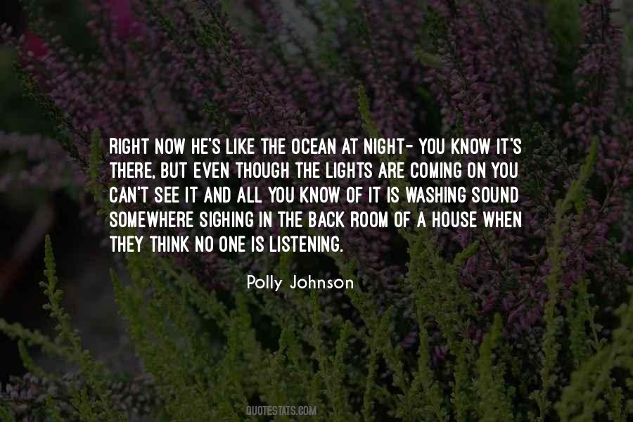 Polly Johnson Quotes #1166515