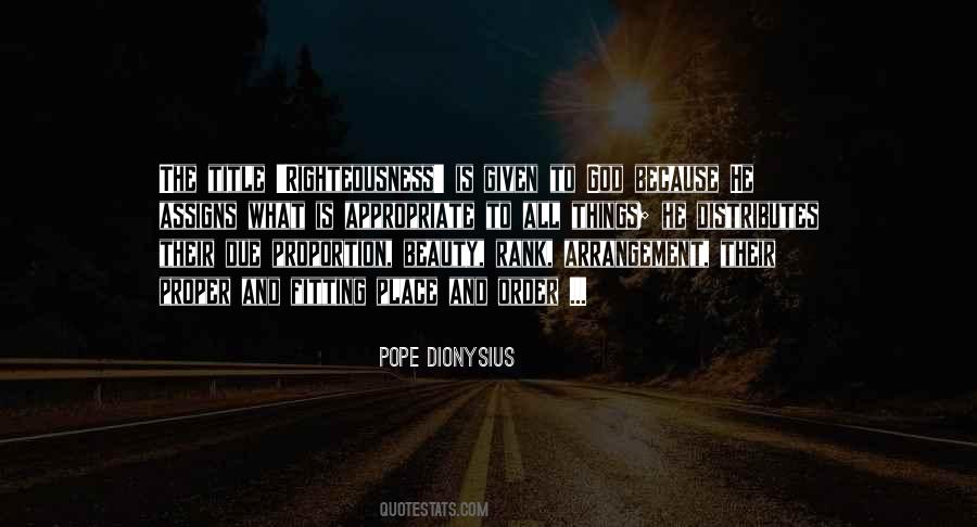 Pope Dionysius Quotes #304812
