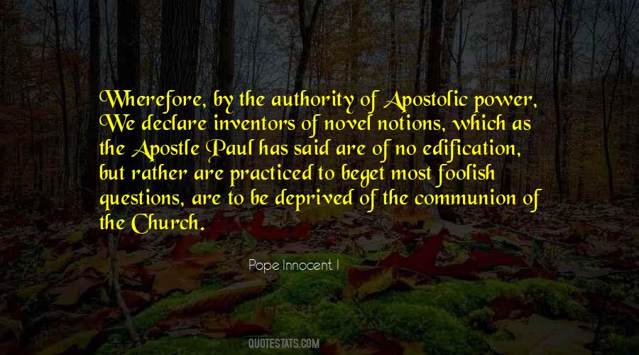 Pope Innocent I Quotes #1669690