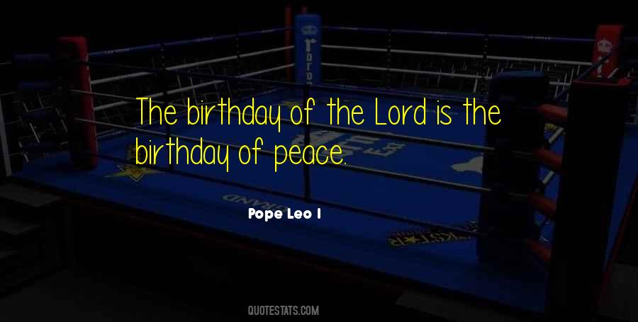 Pope Leo I Quotes #1116676