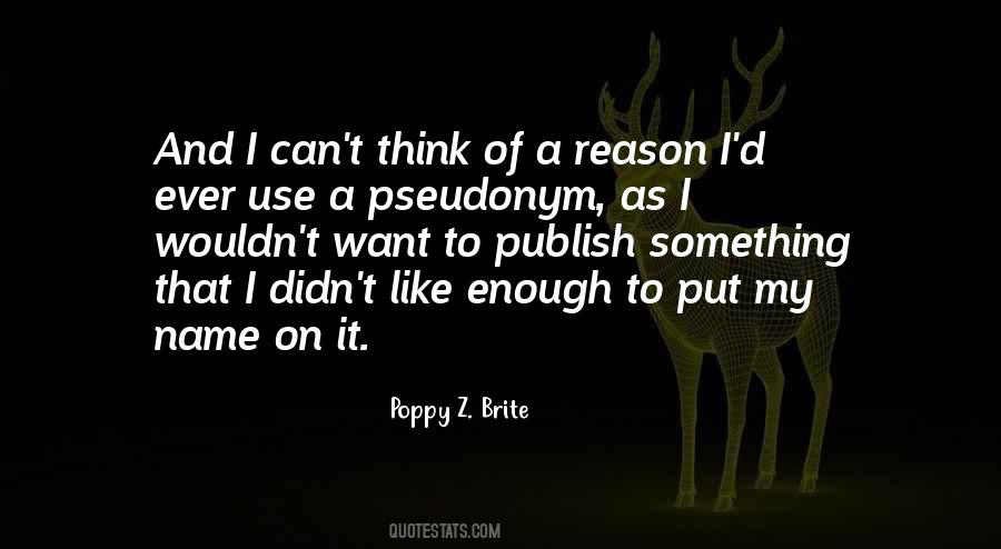 Poppy Z. Brite Quotes #54633