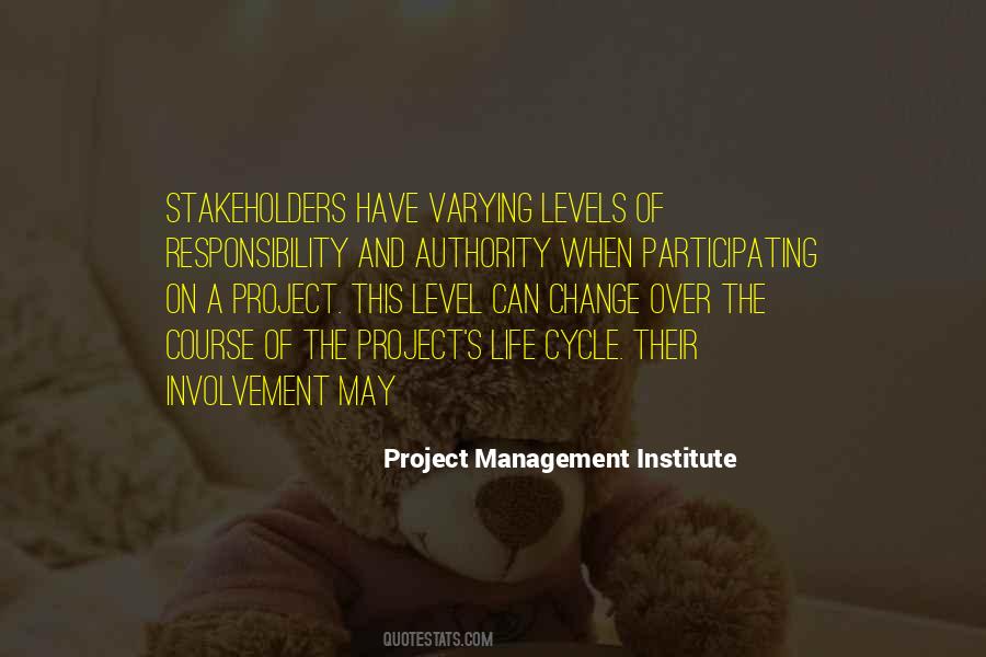 Project Management Institute Quotes #349260