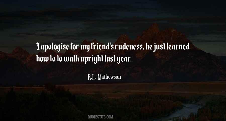 R.L. Mathewson Quotes #644517