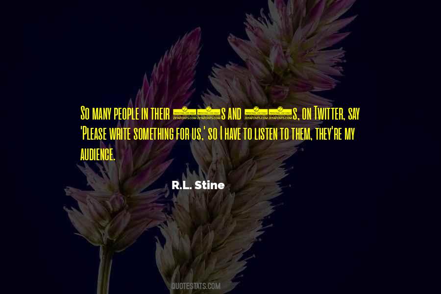 R.L. Stine Quotes #1066301