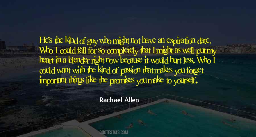 Rachael Allen Quotes #1466413