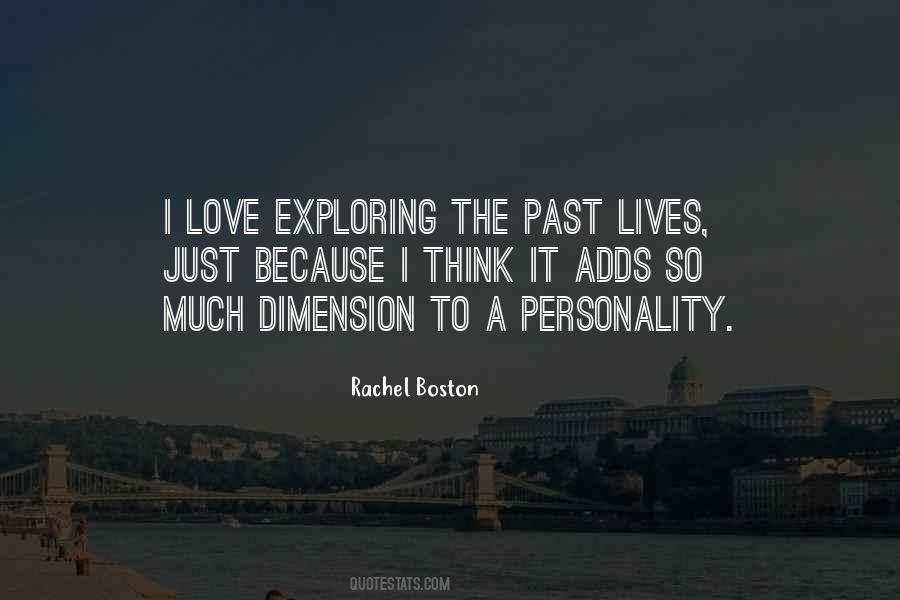 Rachel Boston Quotes #573293