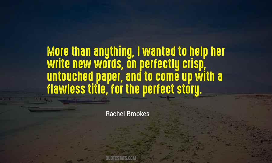 Rachel Brookes Quotes #1105573