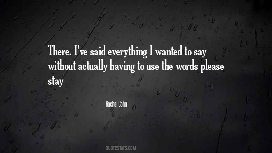 Rachel Cohn Quotes #199955 Rachel Cohn Quotes #199955
