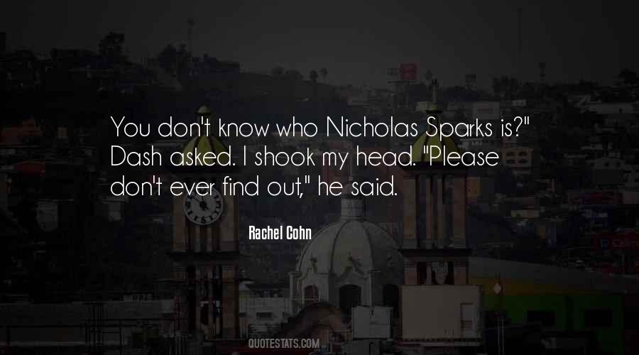 Rachel Cohn Quotes #649557 Rachel Cohn Quotes #649557