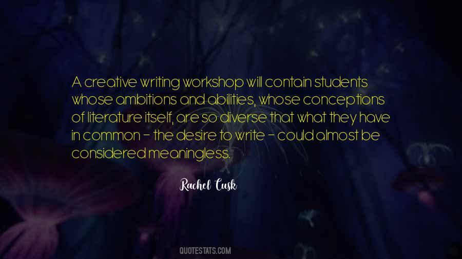 Rachel Cusk Quotes #1599887