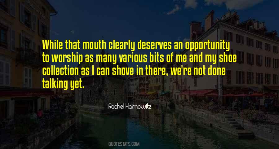 Rachel Haimowitz Quotes #945583